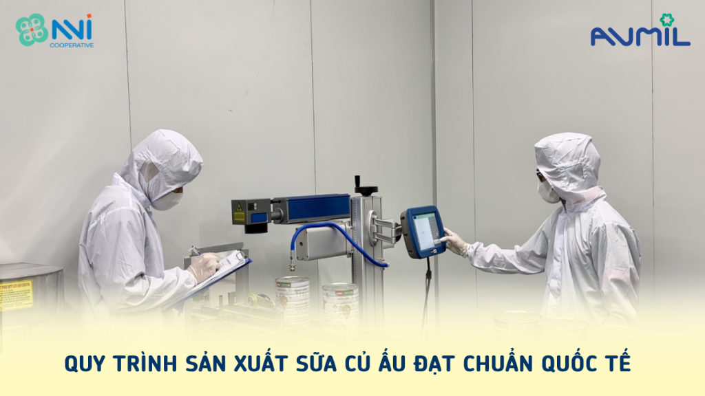 Quy trình sản xuất sữa củ ấu đạt chuẩn quốc tế