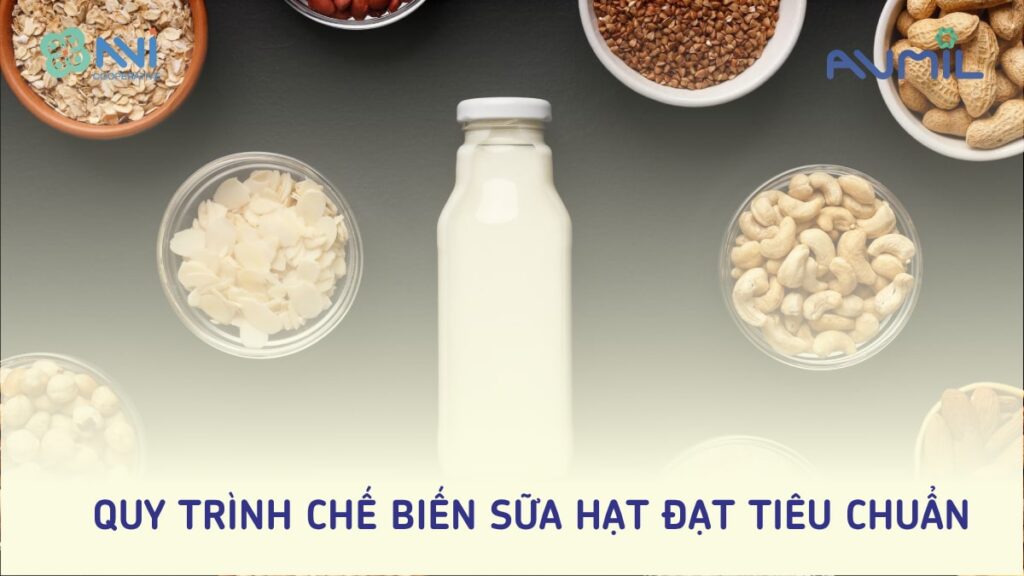 Quy trình chế biến sữa hạt đạt tiêu chuẩn